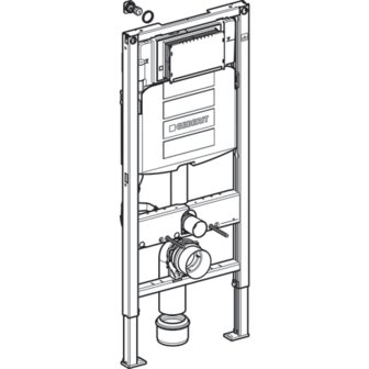 GEBERIT Inbouwelement wandcloset met spoelreservoir 