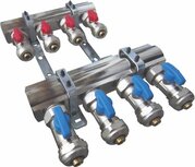 Dubbele verdeler met kranen en koppelingen 1"x10 Dubbele verdeler met kranen en koppelingen 1"x10