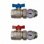 BEGETUBE kogelkraan met richtbare insteekthermometers BEGETUBE kogelkraan met richtbare insteekthermometers